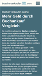 Mobile Screenshot of buecherverkaufen24.com